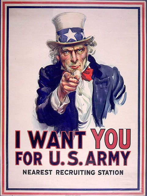 World War II Poster "Uncle Sam Wants You"